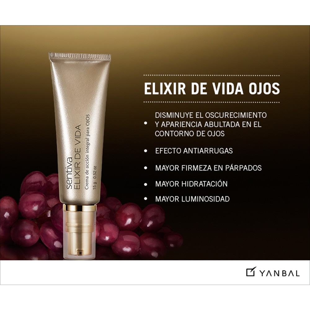 Yanbal Elixir de Vida Restorative Anti-Aging Eye Cream / Complejo Antiedad Ojos